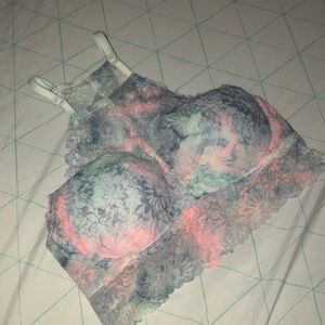 PINK lace bralette- size Medium
